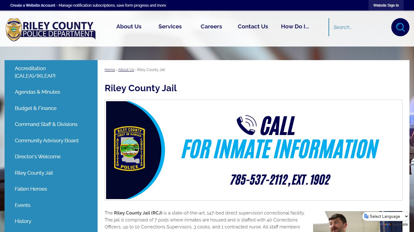 Riley County Jail | Riley County Police Department, KS